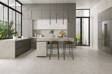 Керамогранит NT Ceramic Granite Limestone White Structura 60x120 NTT99618M