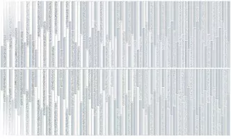 Панно Ibero Ceramicas Intuition Decor Shine Aquamarine 2 Pieces Set 58x100