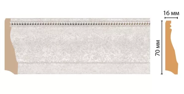 Плинтус напольный Decomaster 193-19D (70x16x2400 мм)