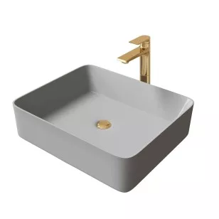 Раковина Grossman серая матовая 480x370x135 GR-3016GM