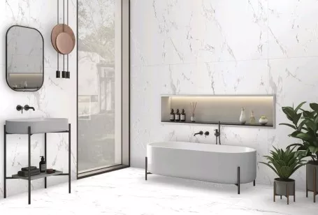 Керамогранит Ceradim Statuario Wonderful Белый Полированный 60x120