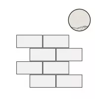 Декор Floor Gres B and W Marble Breach Mat 6mm Muretto Tessere 7.5x15 30x30 767466
