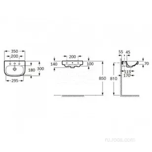 Раковина Roca Debba 30x35x14 325999000