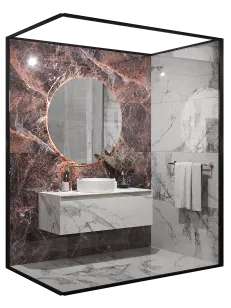 Керамогранит Artcer Exclusive Marble Invisible Red Poli 60x120