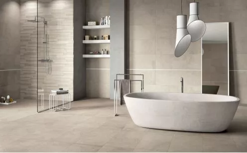 Мозаика DWL51001 Downtown Mos.Brick Ecru Earth Lapp 30X40 ABK Ceramiche