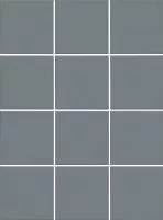 Мозаика Kerama Marazzi Агуста синий матовый из 12 частей 9.8x9.8 30х40 1335