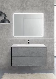 База под раковину Cezares Premier-HPL 100x50x56 Lava Congelata PREMIER-HPL-100-2C-SO-LAVA-BLUM