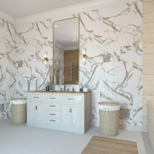 Керамогранит Absolut Gres Oro Bianco полированный 60x120 AB 1130G