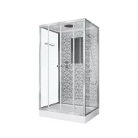Душевая кабина Niagara Luxe низкий поддон стенки серебро 120x90x210 NG-7772QW