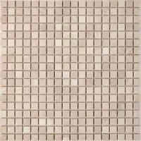 Мозаика Pixmosaic Каменная мозаика из мрамора Cream Marfil на сетке 30.5x30.5 PIX234