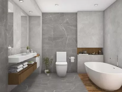 Керамогранит Global Tile Bliss Серый 40x80 GT40801401MCR