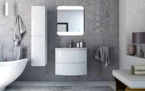 База под раковину Cezares Vague 69x52x55 Grigio lucido 54854