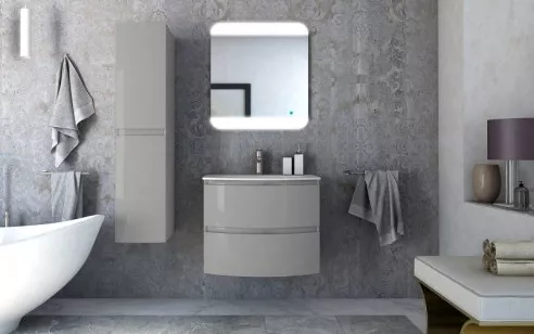 База под раковину Cezares Vague 69x52x55 Grigio lucido 54854