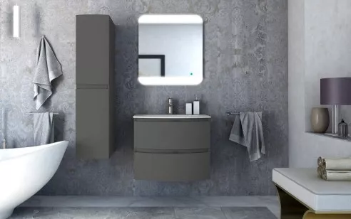 База под раковину Cezares Vague 69x52x55 Grigio lucido 54854