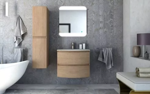База под раковину Cezares Vague 69x52x55 Grigio lucido 54854