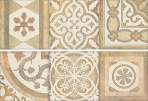 Панно Porcelanite Dos Ros. 9512 Composicion retro II arena 30x90 912086