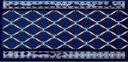 Бордюр Ape Ceramica Noblesse Cenefa Delis Cobalto Silver 10x20