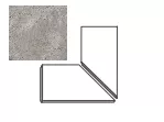 Угловой элемент ABK Ceramiche Pietra Viva Angolare Arrotondato Grey Rett 40x160 PF60013233
