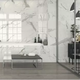 Керамогранит 87027 Statuario Splendente Lapp. Rett. 120x240 AVA Ceramica