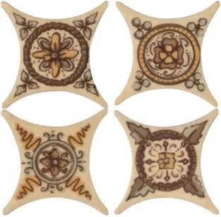 Декоративная вставка Octogonal Estrella Chelsea Beige 6.7x6.7 Azulev