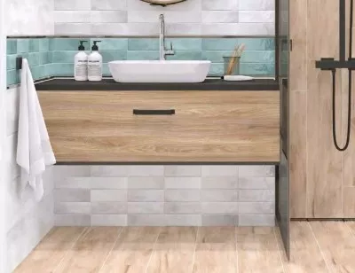Плитка Alma Ceramica Style рельефная 20x60 настенная TWU11STL101