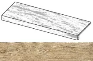 Ступень ANMN Axi Golden Oak Elemento L Strutturato 22.5x90x4 Atlas Concorde Italy
