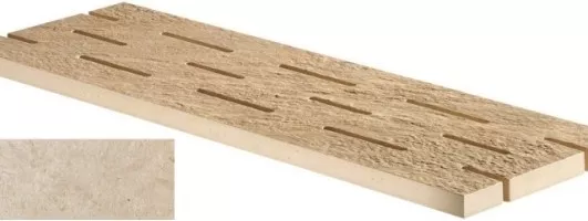 Керамогранит напольный AETS Sunrock Jerusalem Ivory Griglia 20x60 Lastra Atlas Concorde Italy