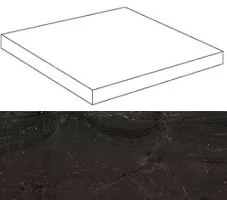 Ступень AFC0 Marvel Edge Absolute Brown Scalino Angolare Dx 33x33 Atlas Concorde Italy