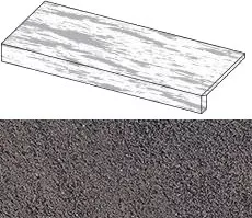 Ступень ATHW Marvel Stone Basaltina Volcano Elemento L Str. 60x15xH4 Atlas Concorde Italy Ступень ATHW Marvel Stone Basaltina Volcano Elemento L Str. 60x15xH4 Atlas Concorde Italy