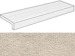 Ступень ASQJ Sunrock Jerusalem Ivory Elemento L 60x15xH4 Atlas Concorde Italy
