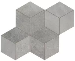 Мозаика Atlas Concorde Italy Blaze Aluminium Mosaico Esagono Lapp 30x35 A0UL