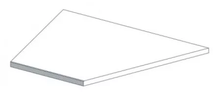 Бортик Atlas Concorde Russia Rinascente Clay Round Angolo Dx 30x60 закругленный угловой правый 620090000900