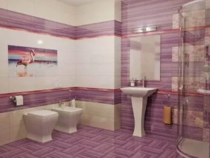 Напольная плитка Stripes 12-01-51-270 лиловый 30x30 Ceramica Classic