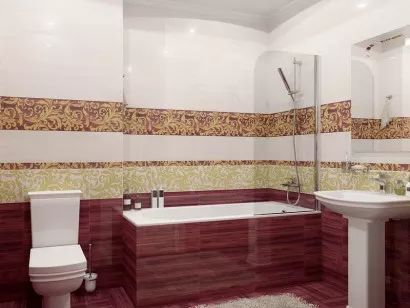 Напольная плитка Stripes 12-01-51-270 лиловый 30x30 Ceramica Classic