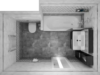 Настенная плитка Troffi 08-01-06-1338 серый 20x40 Ceramica Classic