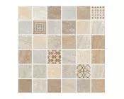 Мозаика 57163 Lefka Mosaico 4.7x4.7 Cream con Metallo 30x30 Cerdomus