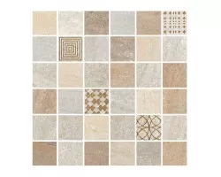 Мозаика 57163 Lefka Mosaico 4.7x4.7 Cream con Metallo 30x30 Cerdomus