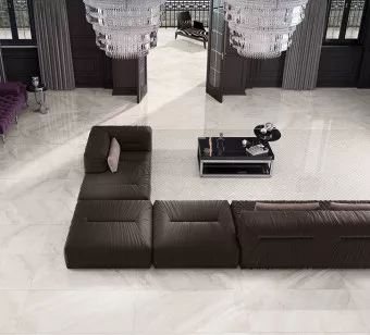 Керамогранит 76035 Supreme Ivory Lev Ret 20x120 Cerdomus