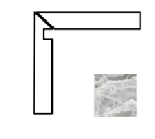 Плинтус Cerdomus Jade Battiscala Sx Perla Nat Set 2pz 4.8x60 82073