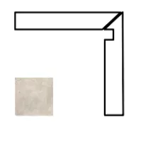 Плинтус Cerdomus Jerusalem Stone Battiscala Dx Grigio Set 2pz 4.8x60 89164