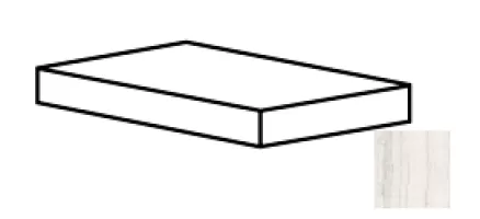 Ступень Cerdomus Skorpion Angolo Dx Gradino Costa Retta Ivory Lev 33x120 80284