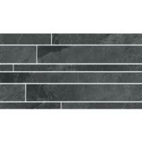 Керамогранит 753117 Natural Stone Coal Mod List Sfal 21x40 Cerim