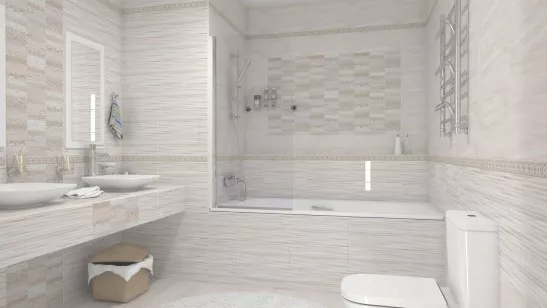 Настенная плитка ANG011D Atria бежевая 20x44 Cersanit