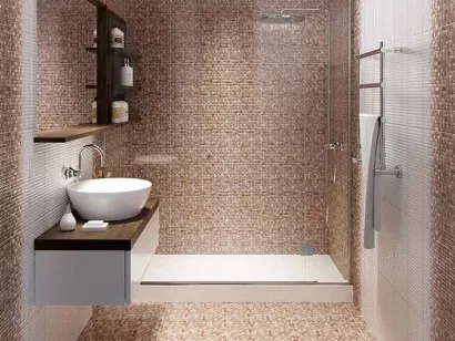 Настенная плитка HAG041D Hammam рельеф голубой 20x44 Cersanit