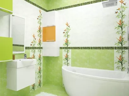 Настенная плитка JUM051R Jungle белая 25x35 Cersanit