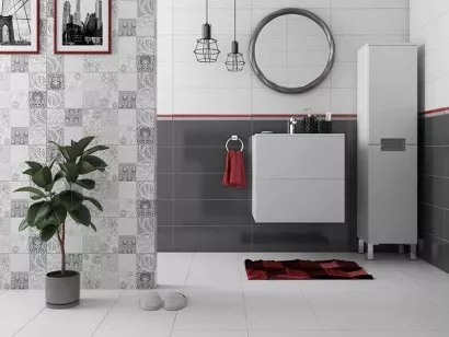Настенная плитка C-WHS053D-51 Manhattan матовая белая 20x60 Cersanit