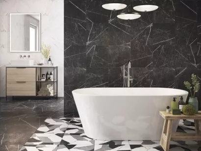 Керамогранит глаз. OE4R052D Oriental белый 42x42 Cersanit