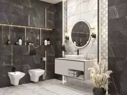 Мозаика Cersanit Royal Stone белая 30x30 A16040