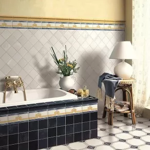 Декор 1036825 Viaemilia Fascia Itala Crema 10x20 Cir Ceramiche