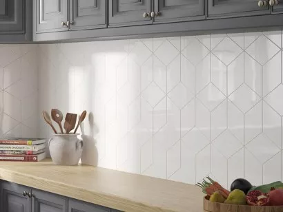Настенная плитка 22748 Rhombus Wall Black 15.2x26.3 Equipe